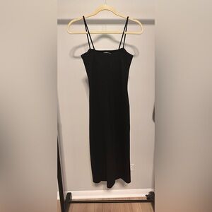 Black Stretch Fitted Dress